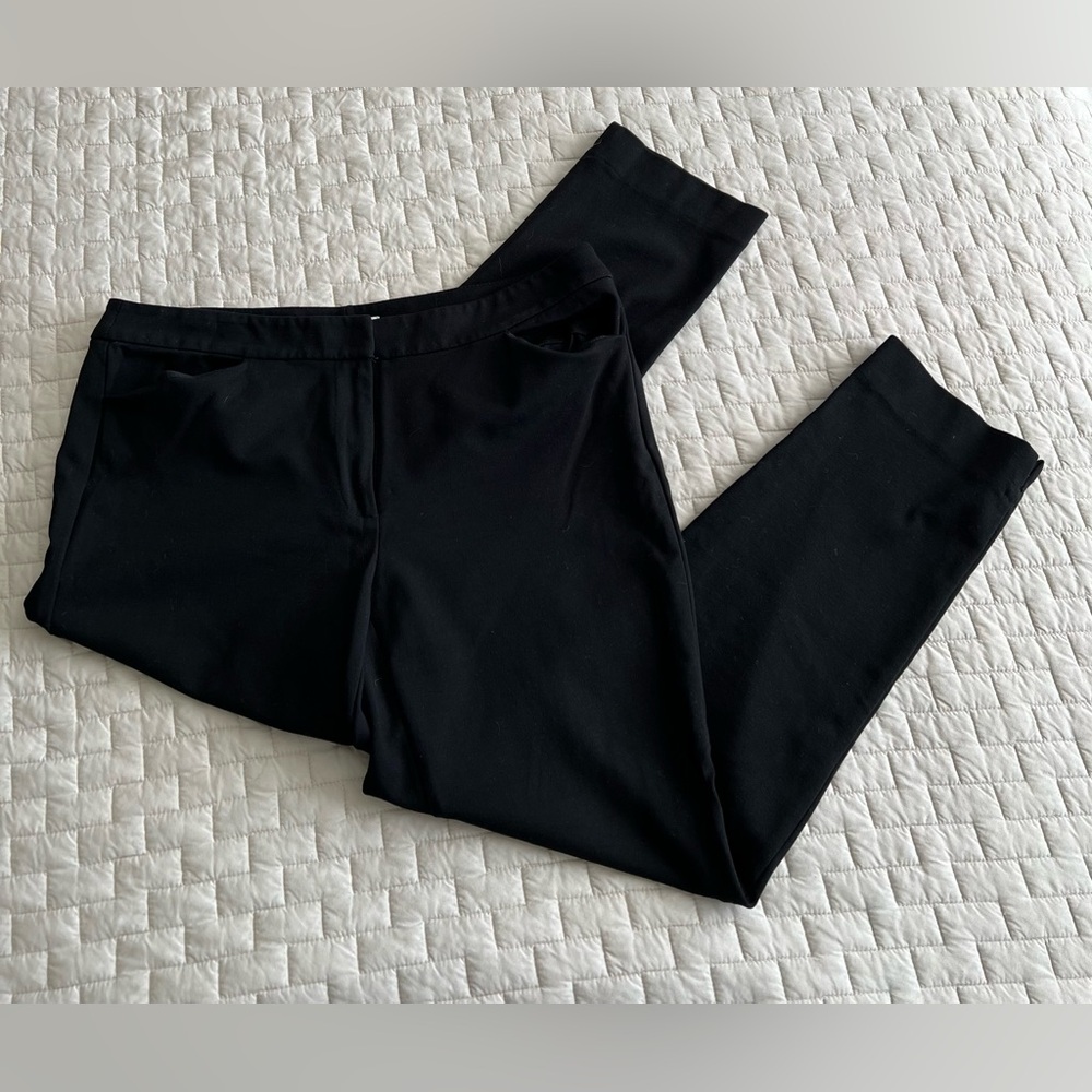 WHBM Stretch Slim Ankle Pant Black Size 8